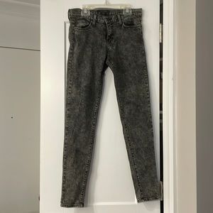 Black Washed Flying Monkey Skinny Jeans - size 28